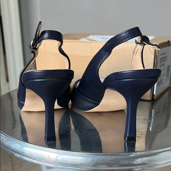Navy Blue Slingback - Picture 4 of 9